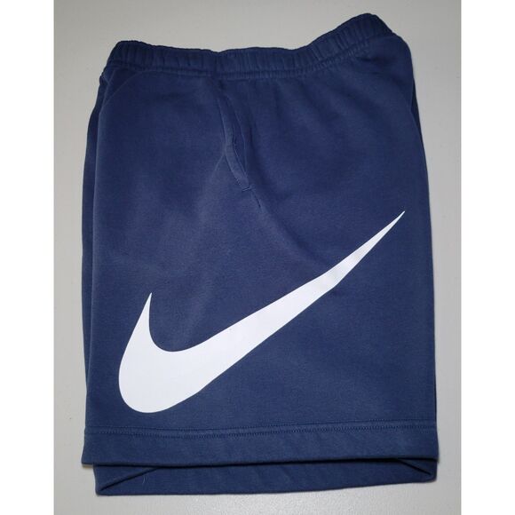 Nike Men's Size S Explosive Club Fleece Sweat Shorts Navy Blue Pre-Owned - Picture 1 of 10